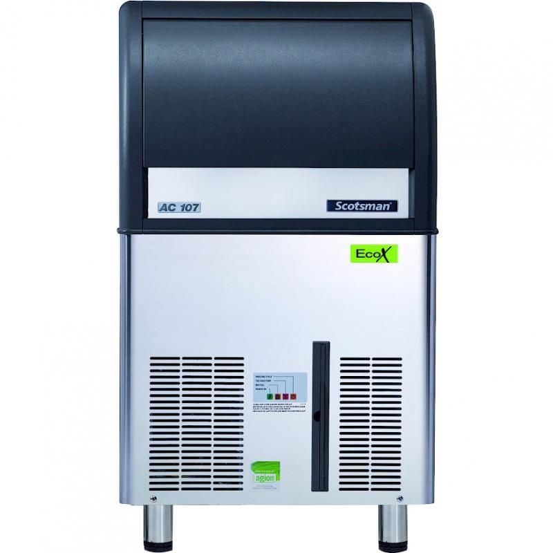 Scotsman RVS ijsblokjesmachine met bunker en afvoerpomp ECM 107 AS